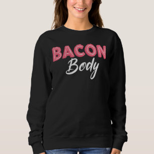 Sudadera Bacon del cuerpo del tocino Rey Bacon Reina Escuad