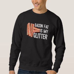 Sudadera Bacon Fat Es Mi Purpurina Carne Cordero Barbacoa D