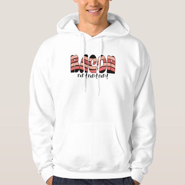 Sudadera ¡Bacon Nom! ¡Nom! ¡Nom! (Anverso)