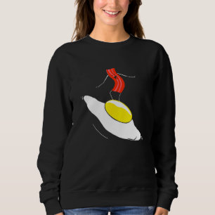 Sudadera Bacon Y Huevos Surfista De Desayuno Crispy