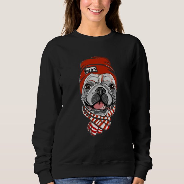 Sudadera Bad Dog French bulldog (Anverso)