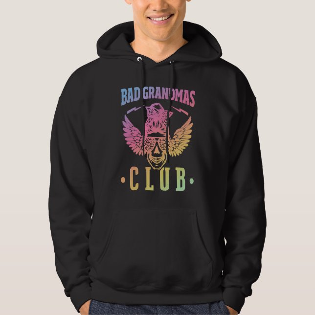 Sudadera Bad Grandmas Club Skull Mom Life For Women (Anverso)