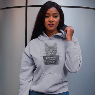 Sudadera Bad Kitty NYPD Policía arresta foto regalo gracios