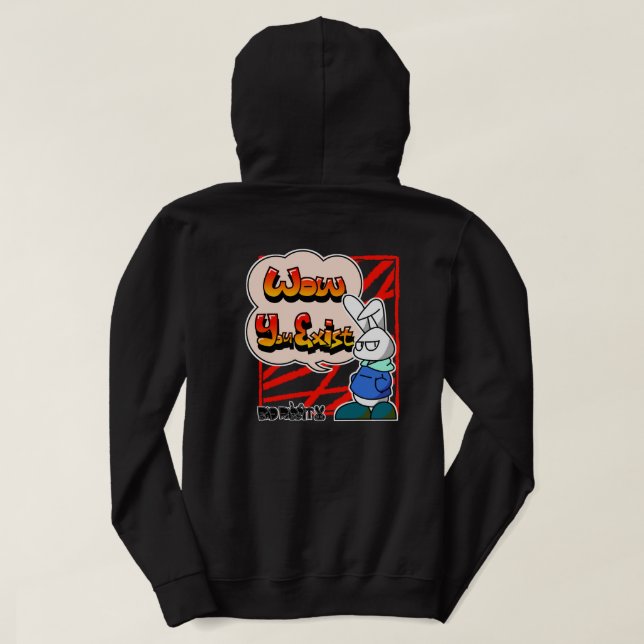 Sudadera BAD RABBIT SERIES – Deadpan Bunny Attitude Tees (Reverso del diseño)