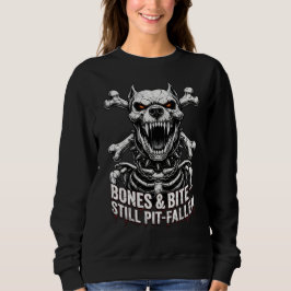 Sudadera Badass Skeleton Bulldog Gothic Skull