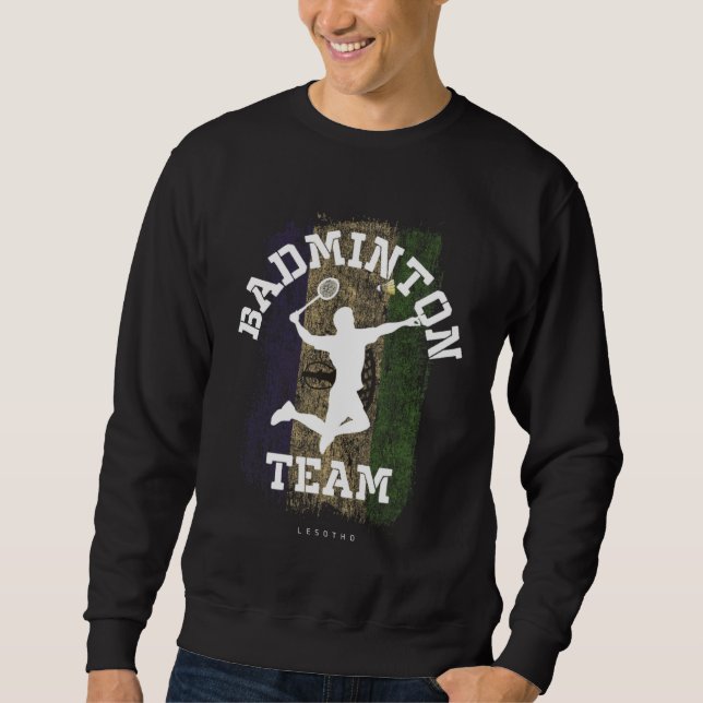 Sudadera Badminton Lesotho Net Games Player Badminton (Anverso)