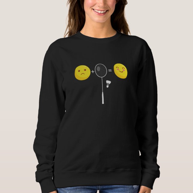 Sudadera Badminton Love Happy Team Player Coach Funny Shutt (Anverso)