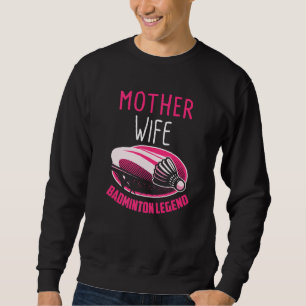 Sudadera Badminton Mom Shuttlecock Badminton Player Ball