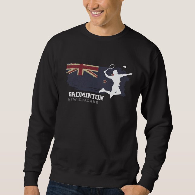Sudadera Badminton New Zealand Net Games Player Badminton (Anverso)
