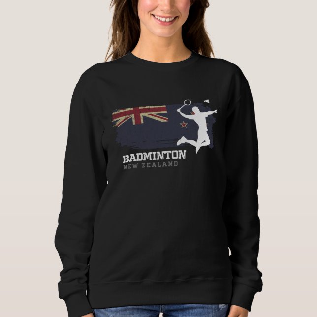 Sudadera Badminton New Zealand Net Games Player Badminton (Anverso)