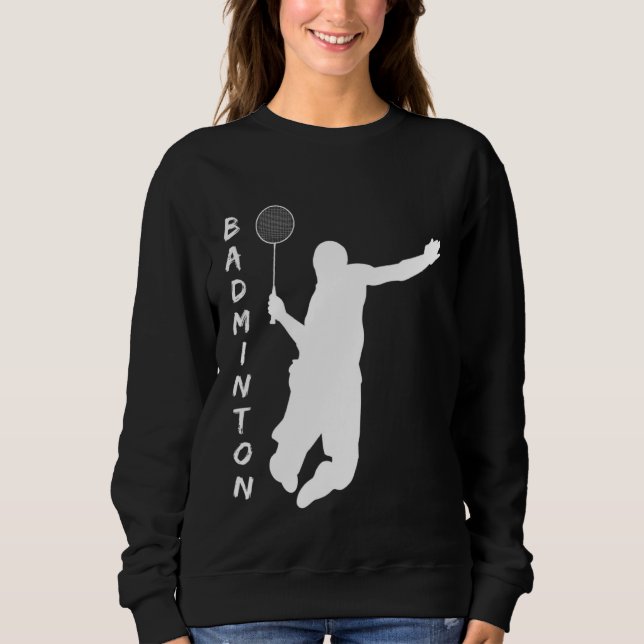 Sudadera Badminton Racquet Sport Man Boy Strokes (Anverso)
