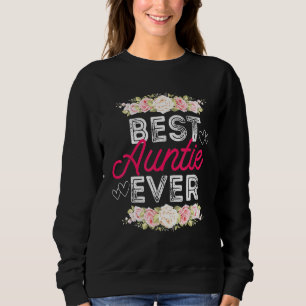 Sudadera Bae Mejor Tía Jamás Floral Gráfica Mujeres