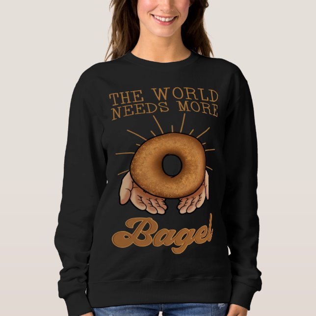 Sudadera Bagel Baker Roll  Ring Shaped Baked Jewish Bread B (Anverso)