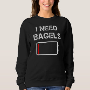 Sudadera Bagel Brunch de comida que necesito Bagels