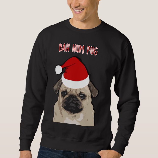 Sudadera Bah Hum Pug Classic T-Shirt 714 (Anverso)