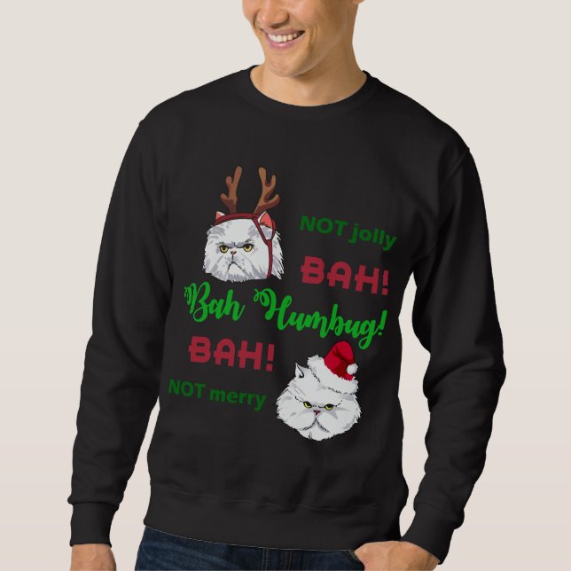 Sudadera Bah Humbug Cat (Anverso)