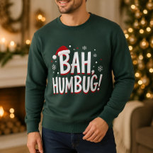 Bah Humbug Divertido Sarcástico Gruñón Navidad Fie