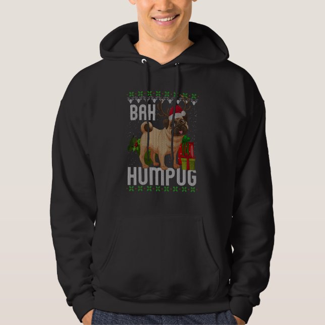 Sudadera Bah Humpug jea feas navideñas perros Mascotas de h (Anverso)