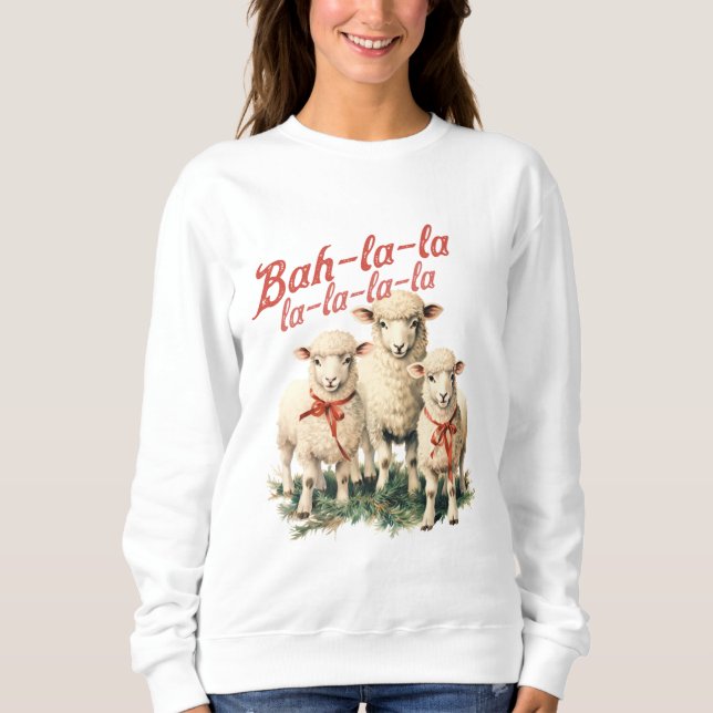 Sudadera Bah La La La Navidades Sheep (Anverso)