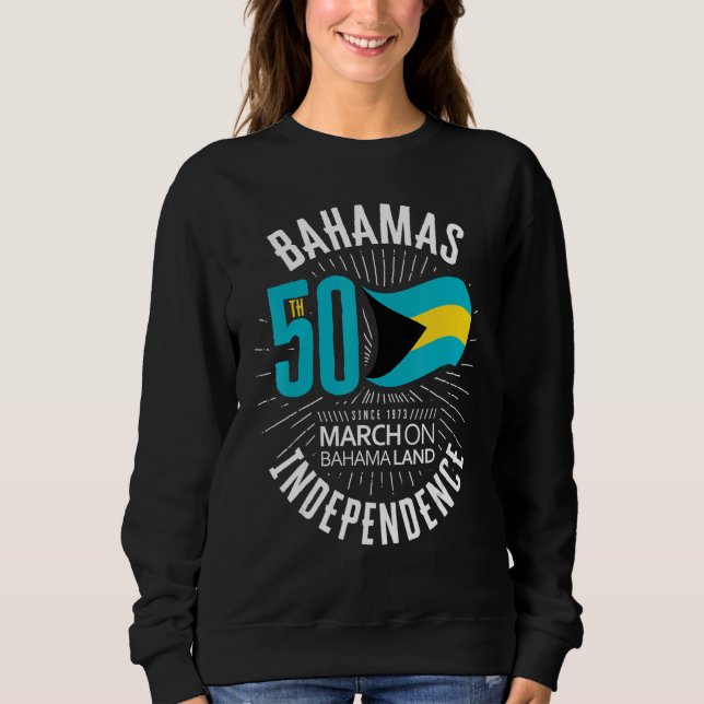 Sudadera Bahamas 50th Independence Bahamian Flag Nassau Bah (Anverso)
