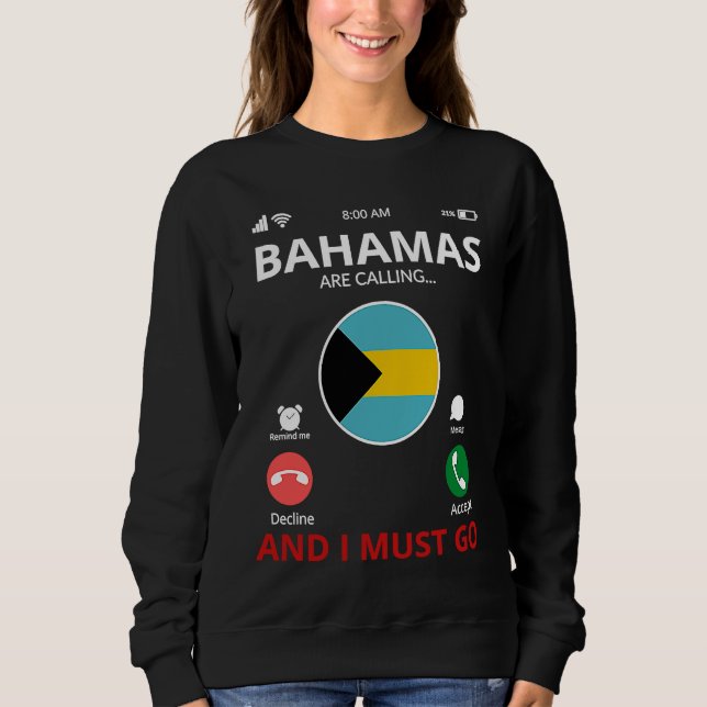 Sudadera Bahamas Are Calling (Anverso)