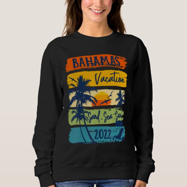 Sudadera Bahamas Caribe Vacation 2022 Grupo Familiar Compar (Anverso)