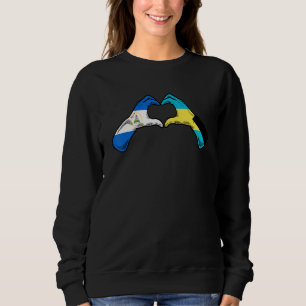 Sudadera Bahamas Nicaragua Bandera Bahameños Corazón Nicara