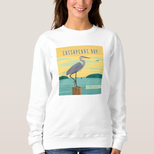 Sudadera Bahía De Chesapeake Más Grande De América Del Nort (Anverso)