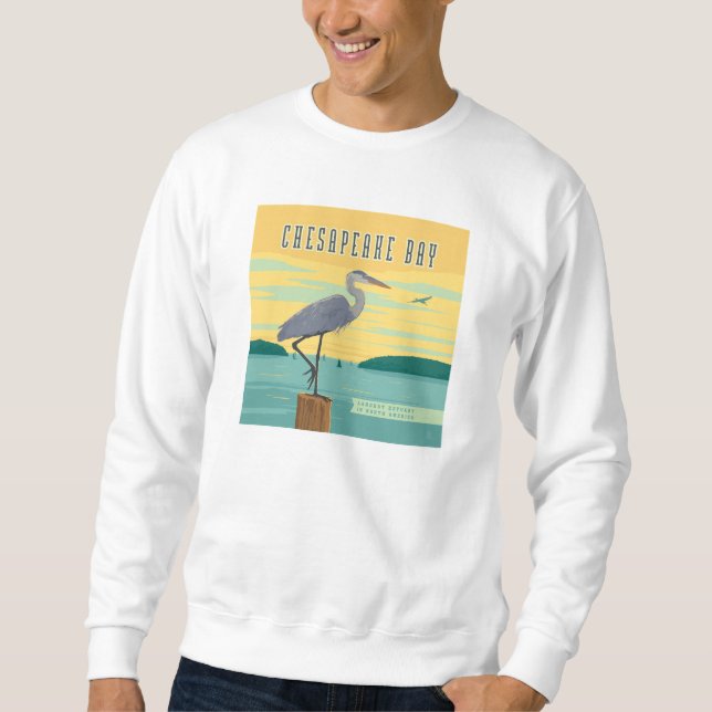 Sudadera Bahía De Chesapeake Más Grande De América Del Nort (Anverso)