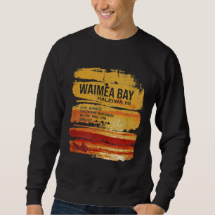 Sudadera Bahía Waimea Hawái Costa Norte Oahu Informe de Sur