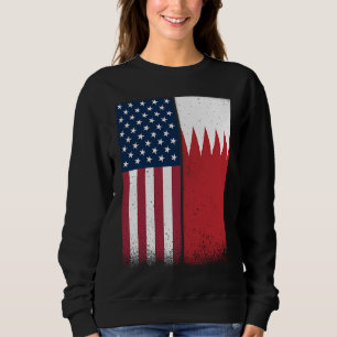 Sudadera Bahréin Banderas bahreiníes norteamericanas enorgu