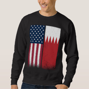 Sudadera Bahréin Banderas bahreiníes norteamericanas enorgu