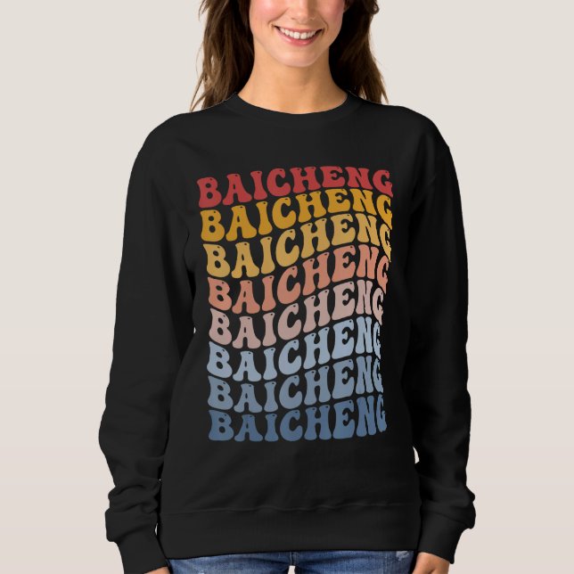 Sudadera Baicheng City Groovy Retro (Anverso)