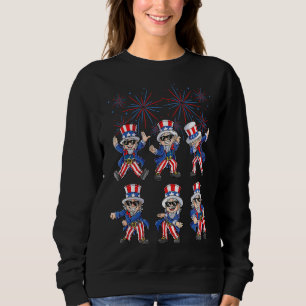 Sudadera Bailando Dabbing Tío Sam 4 De Julio Niños Chicas K