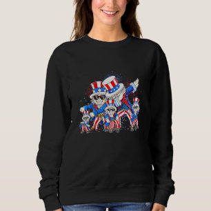 Sudadera Bailando Dabbing Tío Sam 4 De Julio Niños Chicas K