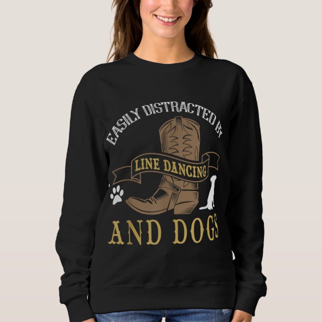 Sudadera Bailarín de línea de baile de Chiste de danza de p (Anverso)