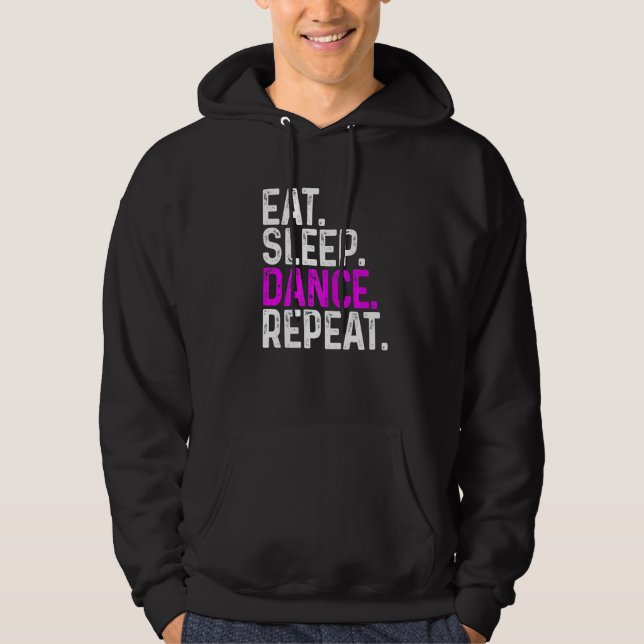 Sudadera Bailarín de repetición de baile de sueño comido (Anverso)