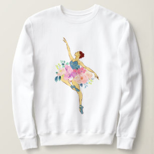 Sudadera Bailarina Bailarina Flor Floral
