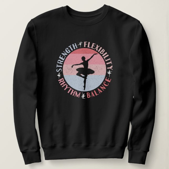 Sudadera Bailarina de ballet Ballerina - Valores de Mindset (Anverso del diseño)