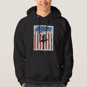 Sudadera Bailarina De Ballet Bandera Patriótica Estadounide