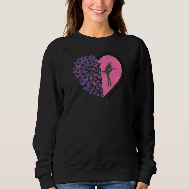 Sudadera Baile Con Su Ballet Corazón Ballerina Bailarina Gr (Anverso)