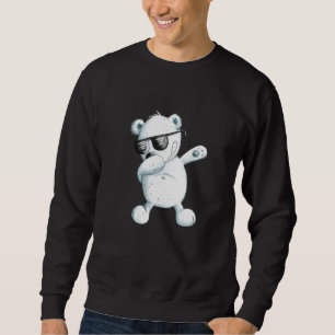 Sudadera Baile Cool Dab Oso Polar Dabbing Animal Salvaje