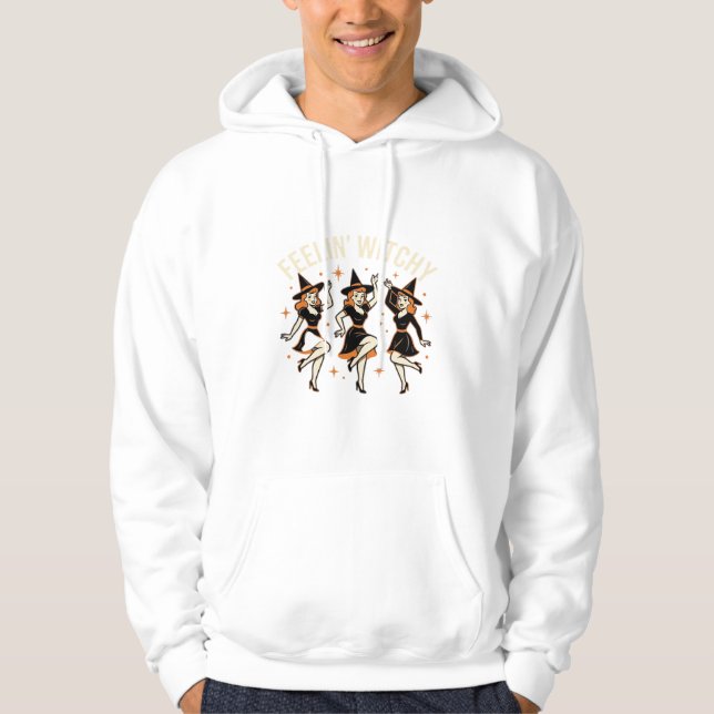 Sudadera Baile de Bruja de Halloween con Vibra de Bruja (Anverso)