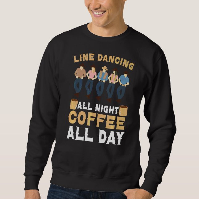 Sudadera Baile De Línea Y Café Cafeína De Bailarina Occiden (Anverso)