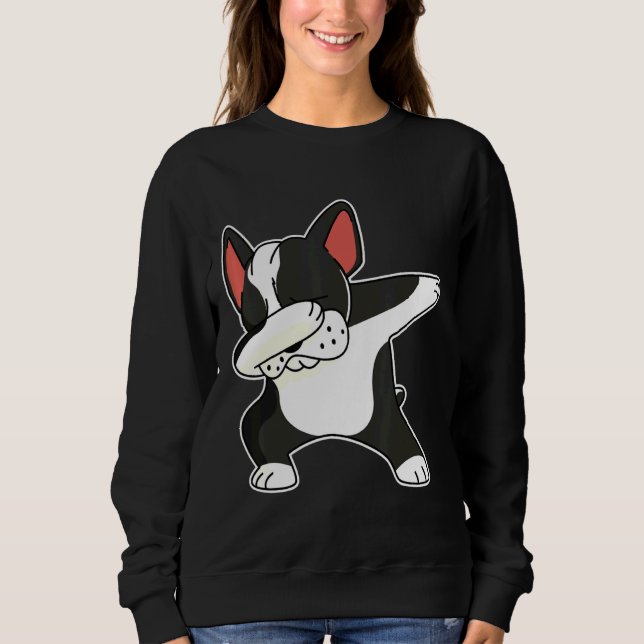 Sudadera Baile de perro de Bulldog francés (Anverso)
