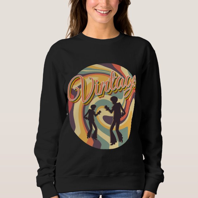 SUDADERA BAILE DE RETRO DE VINTAJE EN TUMAS COLORIDAS (Anverso)