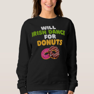 Sudadera Baile Irlandés Por Donuts, Bailarina Irlandesa