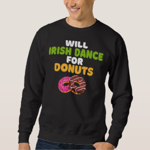 Sudadera Baile Irlandés Por Donuts, Bailarina Irlandesa