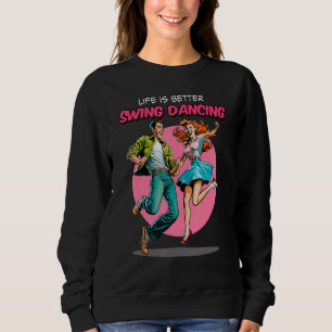 Sudadera Baile Swing  Sock Hop Lindy Hop de los años 50