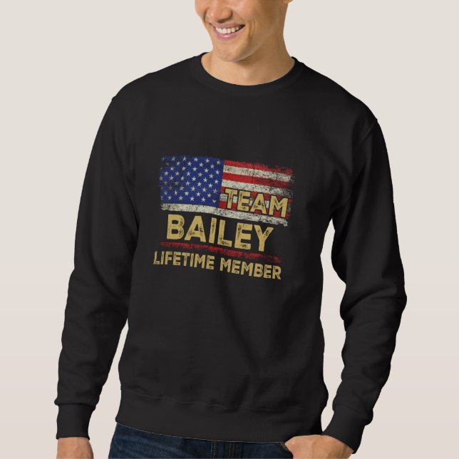 Sudadera Bailey Apellido Equipo de Camisas Bailey Miembro d (Anverso)